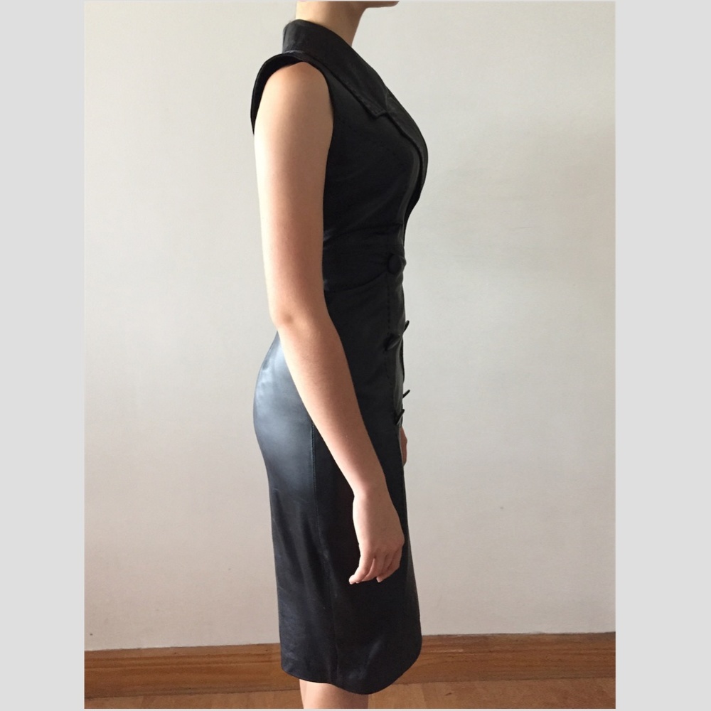 Genuine Leather sexy Dress - Picture 3 of 9